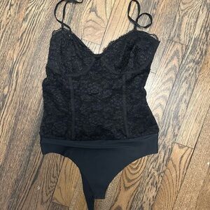 CAMI NYC Black Lace Bodysuit